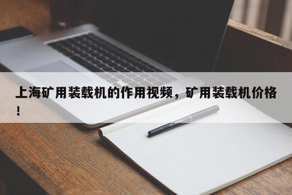 上海礦用裝載機(jī)的作用視頻，礦用裝載機(jī)價(jià)格！